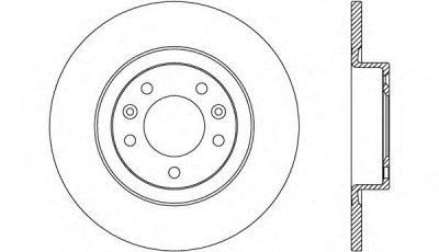 OPEN PARTS bdr265010 -  Тормозной диск